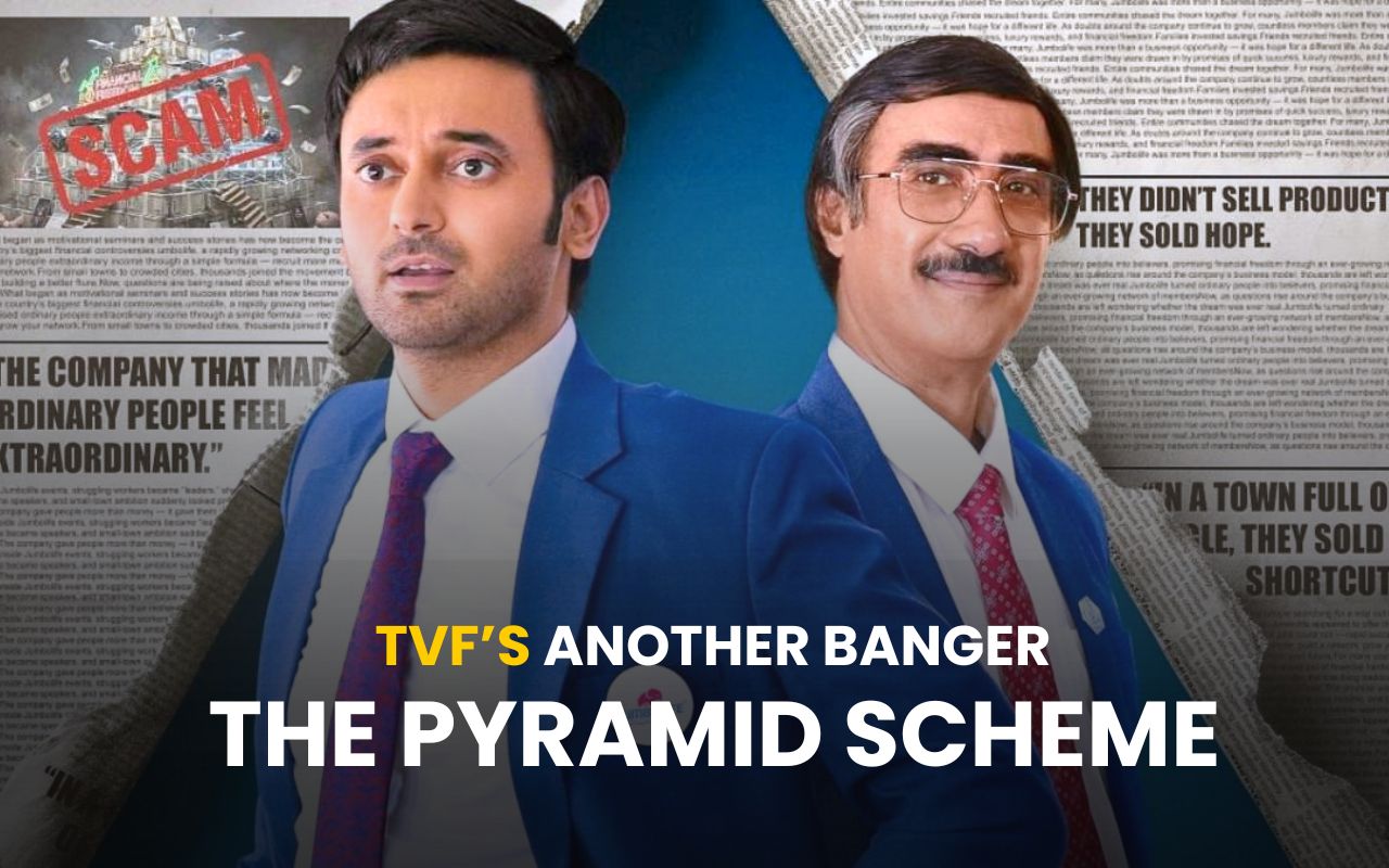 The Piramid Scheme Release Date poster featuring TVF web series on Prime Video
