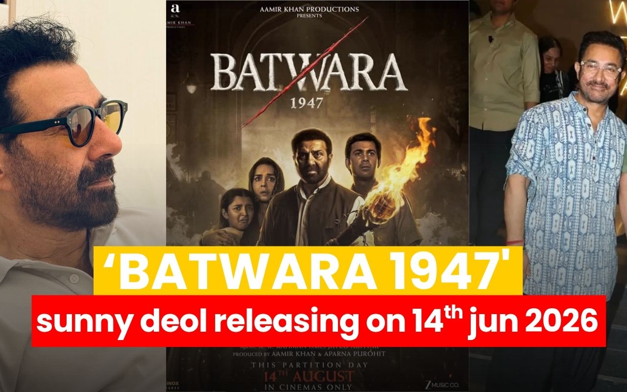 Batwara 1947 के मोशन पोस्टर में सनी देओल, फिल्म के फर्स्ट लुक और रिलीज डेट की झलक