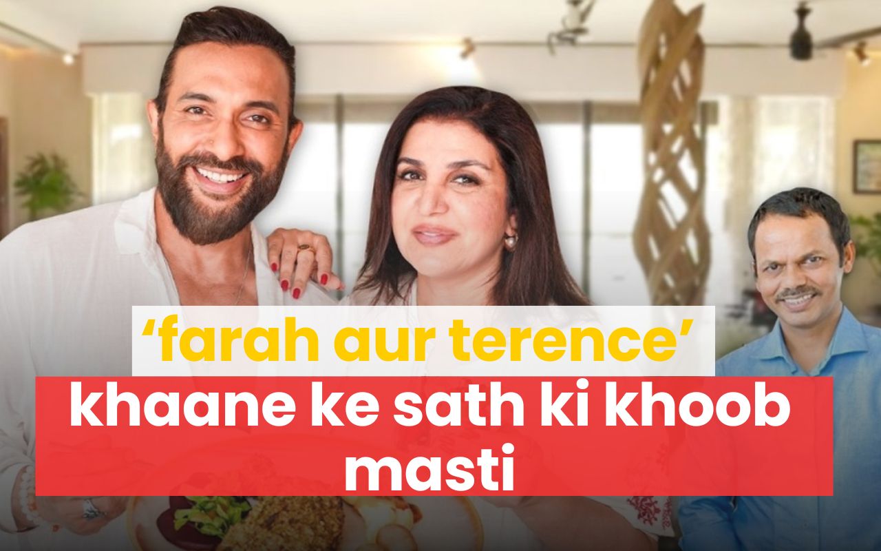 Farah Khan, Terence Lewis और Dilip एक वीडियो में डांस और बातचीत करते हुए