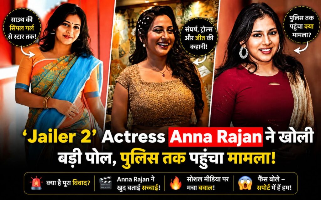 Anna Rajan: बड़े मौके से ठीक पहले सामने आया ऐसा मामला, अभिनेत्री ने खुद खोली पोल 2026 3 Anna Rajan preparing for Jailer 2
