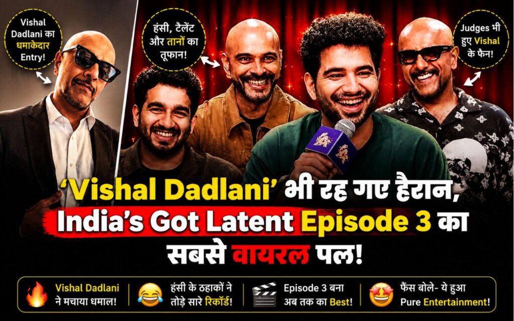 Vishal Dadlani: पहली बार 'India's Got Latent season 2' में आए, और छा गए 3 Samay Raina with Vishal Dadlani on India's Got Latent