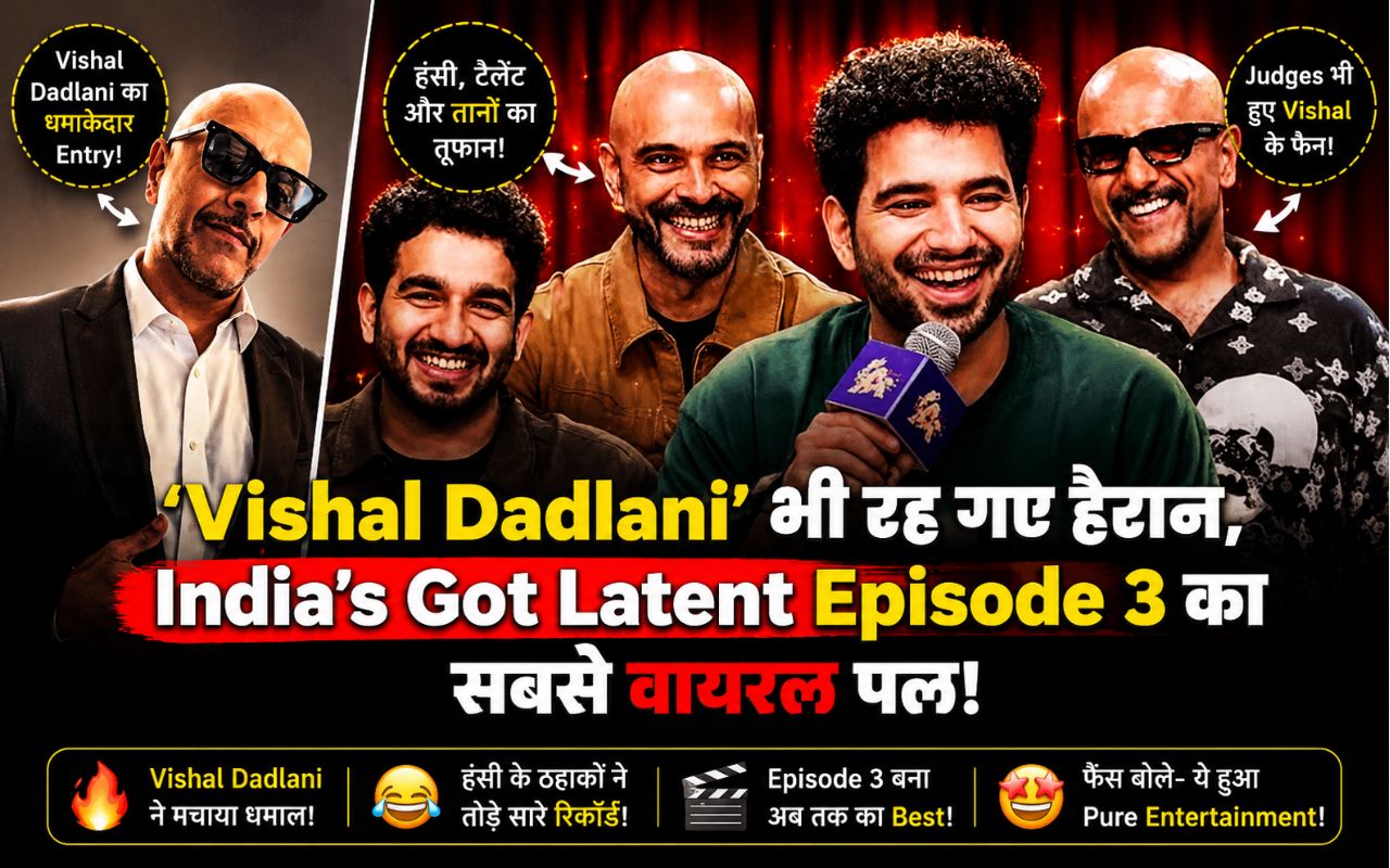 Samay Raina with Vishal Dadlani on India's Got Latent